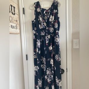 Floral jumpsuit XL